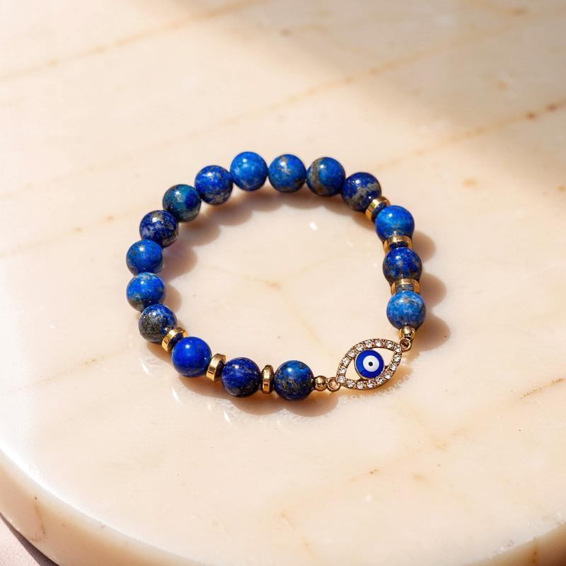 ATELIER-TIBET – Bracelet Mauvais Œil Lapis Lazuli – Sérénité