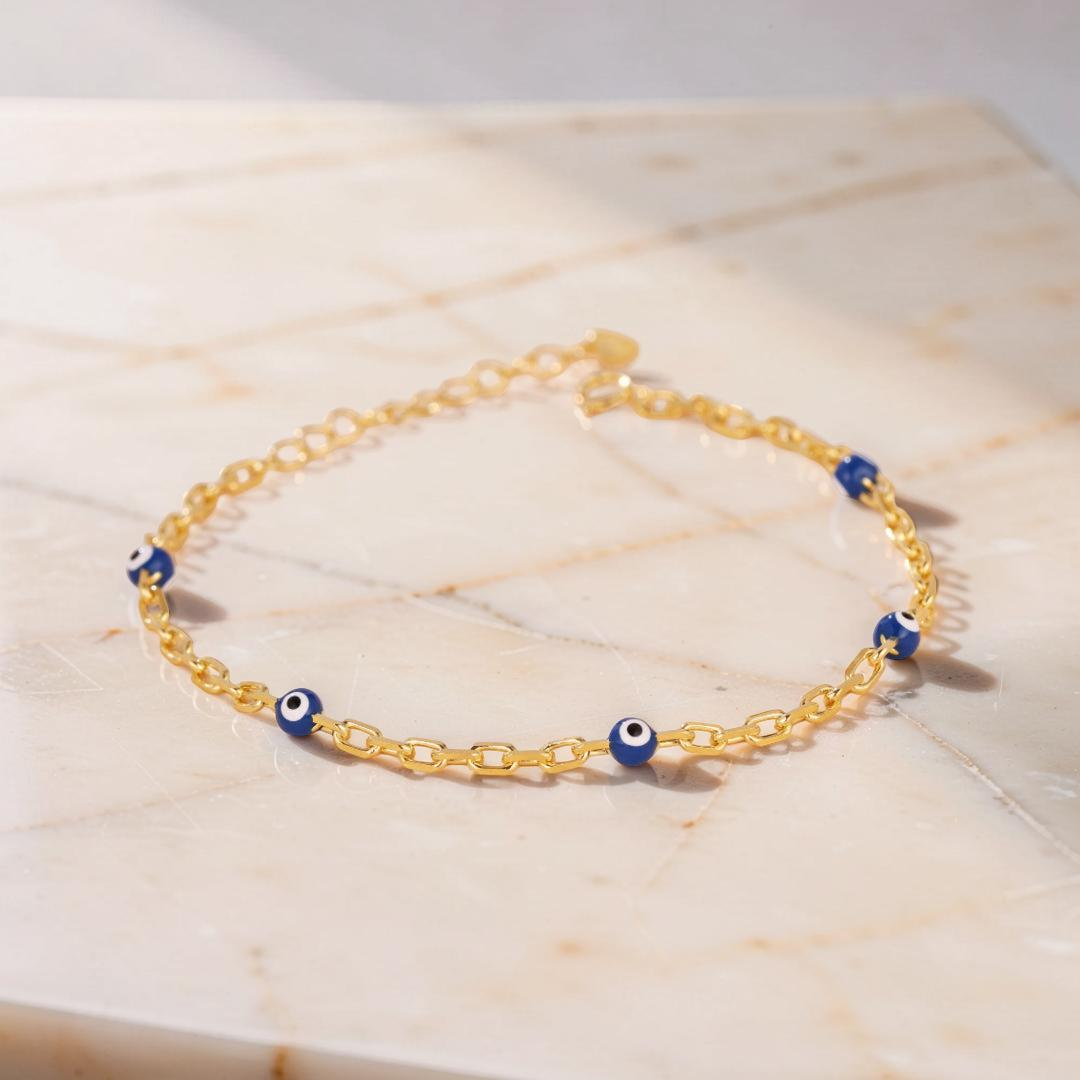 ATELIER-TIBET – Bracelet Mauvais Œil – Lien Protecteur, Argent 925