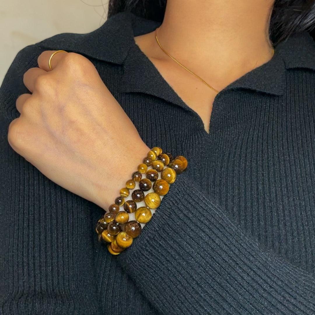 ATELIER-TIBET – Bracelet Œil de Tigre – Force Ancestrale