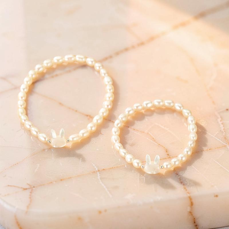 ATELIER-TIBET – Bracelet Perle – Tendresse Lapine, Argent