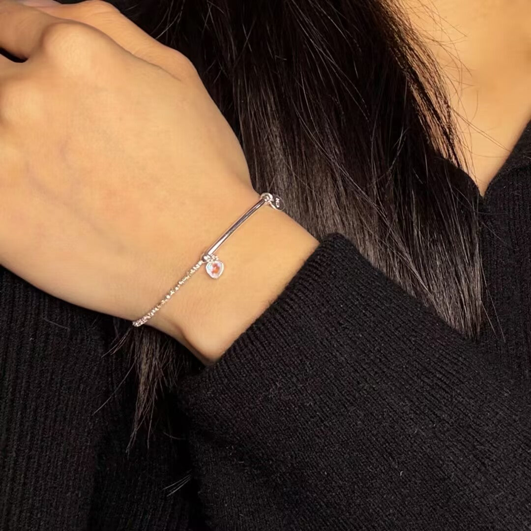 ATELIER-TIBET – Bracelet Pierre de Lune – Perle de Lune, Argent