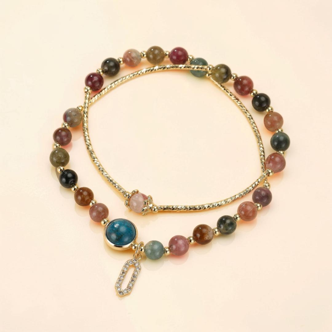 ATELIER-TIBET – Bracelet Tourmaline Deux Tours – Symphonie de Lumière