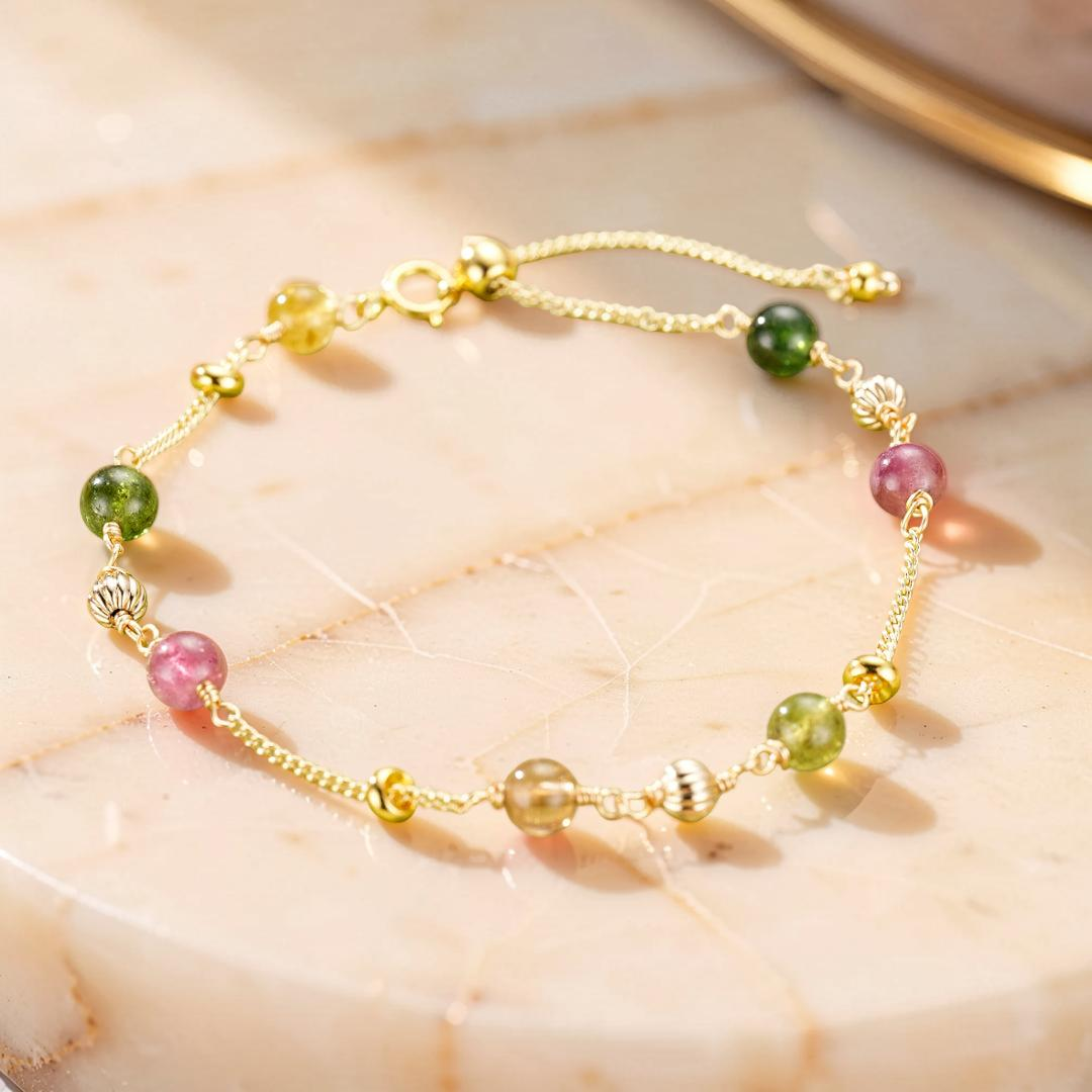 ATELIER-TIBET – Bracelet Tourmaline – Vibrations Arc-en-Ciel