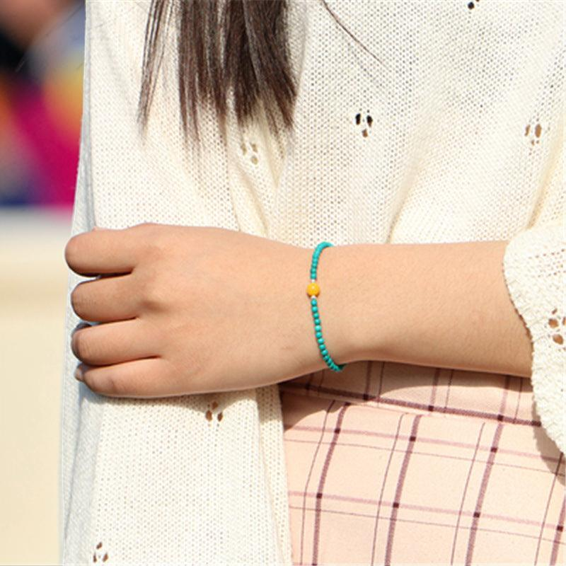 ATELIER-TIBET – Bracelet Turquoise – Charme Nature, Argent