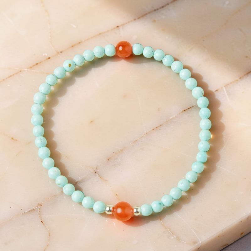 ATELIER-TIBET – Bracelet Turquoise et Agate – Éclat Authentique, Argent