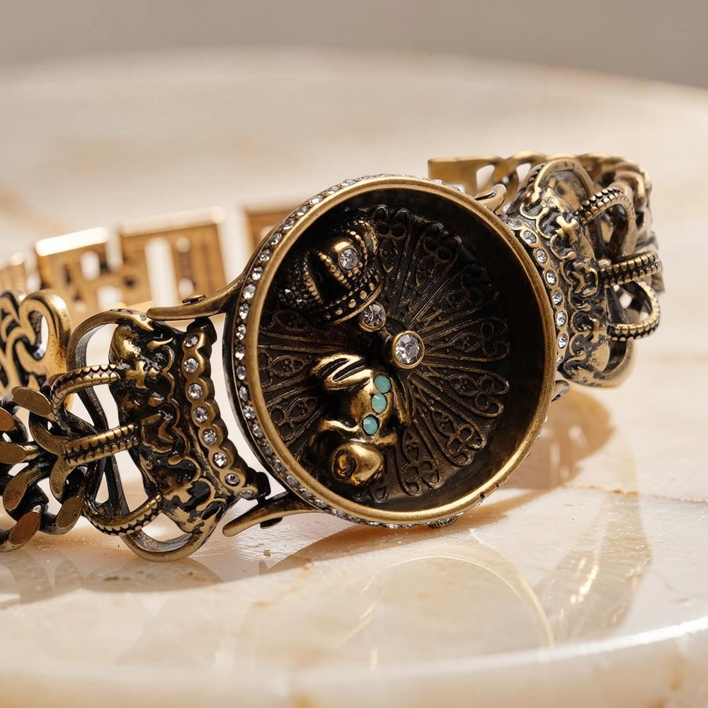 ATELIER-TIBET – Bracelet Vintage Zircon – Roi Grenouille