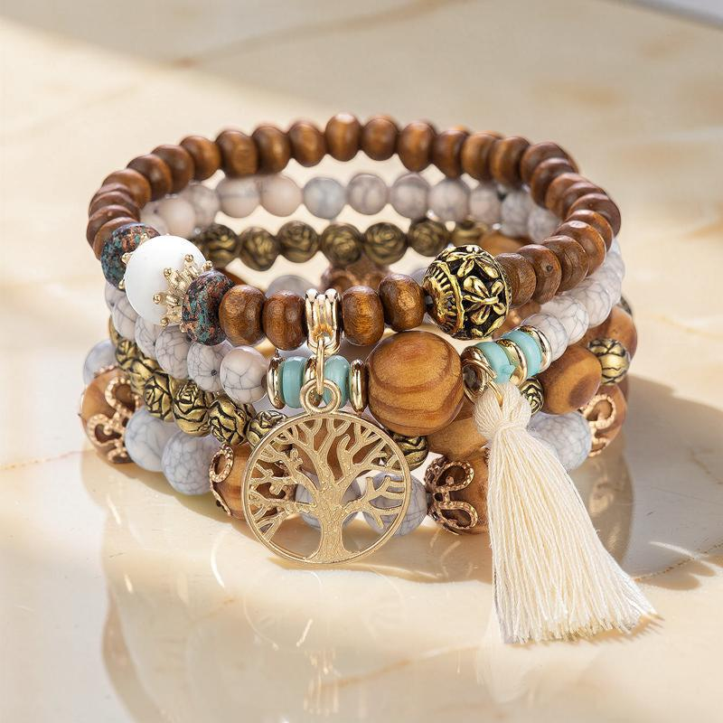 ATELIER-TIBET – Bracelet Arbre de Vie - Abondance, Bois