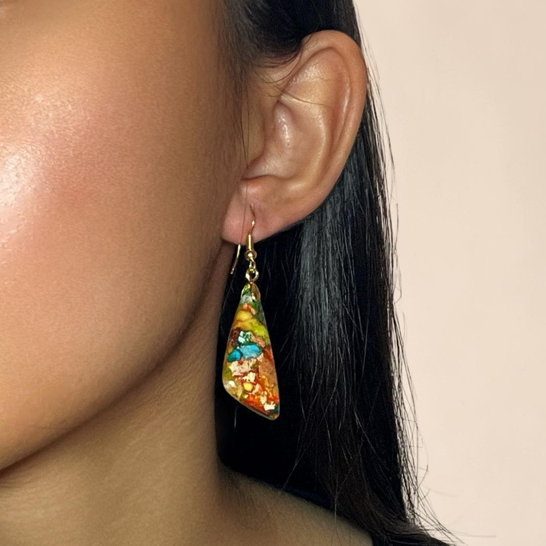 ATELIER-TIBET – Boucles d’Oreilles Jaspe – Création Divine