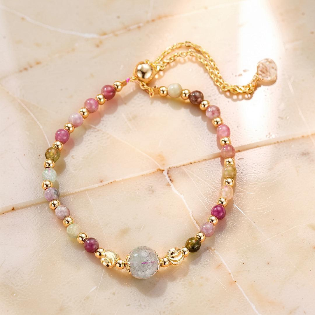 ATELIER-TIBET – Bracelet Tourmaline et Labradorite – Reflets de Sérénité