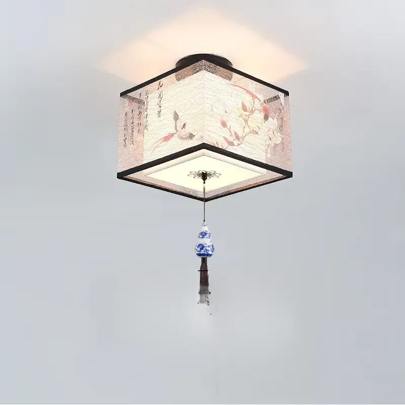 ATELIER-TIBET – Plafonnier Asiatique LED Zen au Motif Lotus