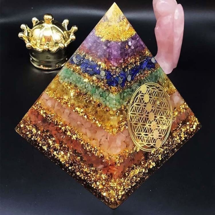 ATELIER-TIBET Pyramide Orgonite '7Chakras'