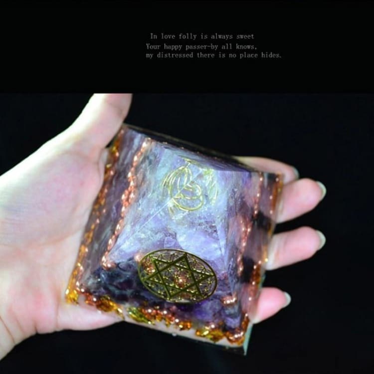 ATELIER-TIBET Pyramide Orgonite 'Purification et Sérénité'