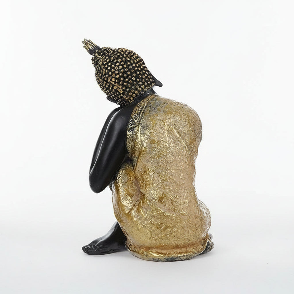 ATELIER-TIBET tatue Amitabha Buddha – Sculpture Bouddhiste en Métal / Résine pour Intérieur & Méditation