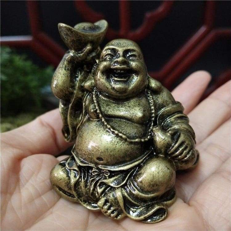 ATELIER-TIBET Statue “Bouddha Rieur” – Joie & Sérénité pour votre intérieur
