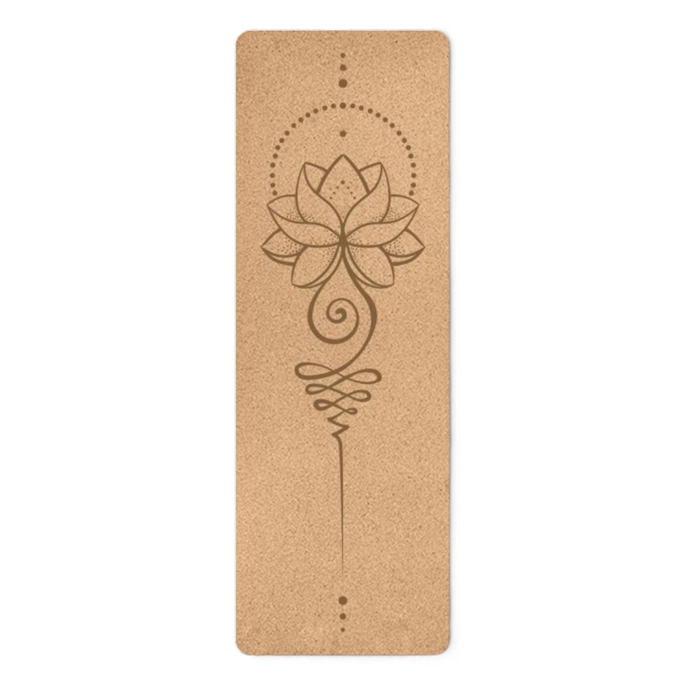 ATELIER-TIBET – Tapis de Yoga Antidérapant Fleur de Lotus – Confort & Stabilité