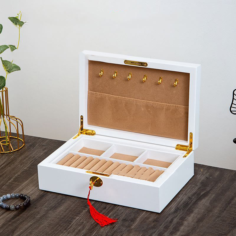 ATELIER-TIBET – Boîte à Bijoux Flanelle avec Serrure