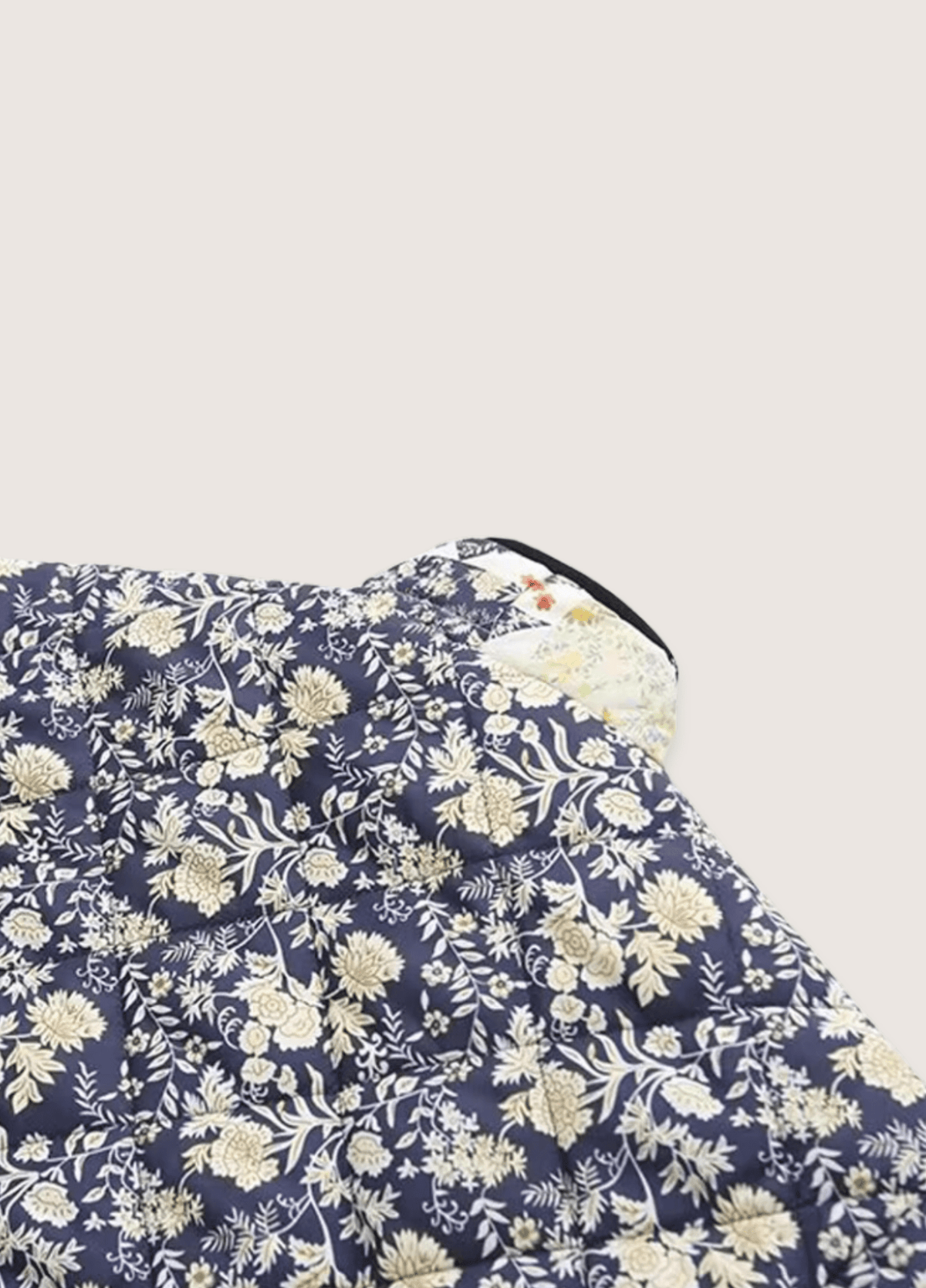 Veste kimono femme coton motif chrysanthème bleu – Hanabi Garden
