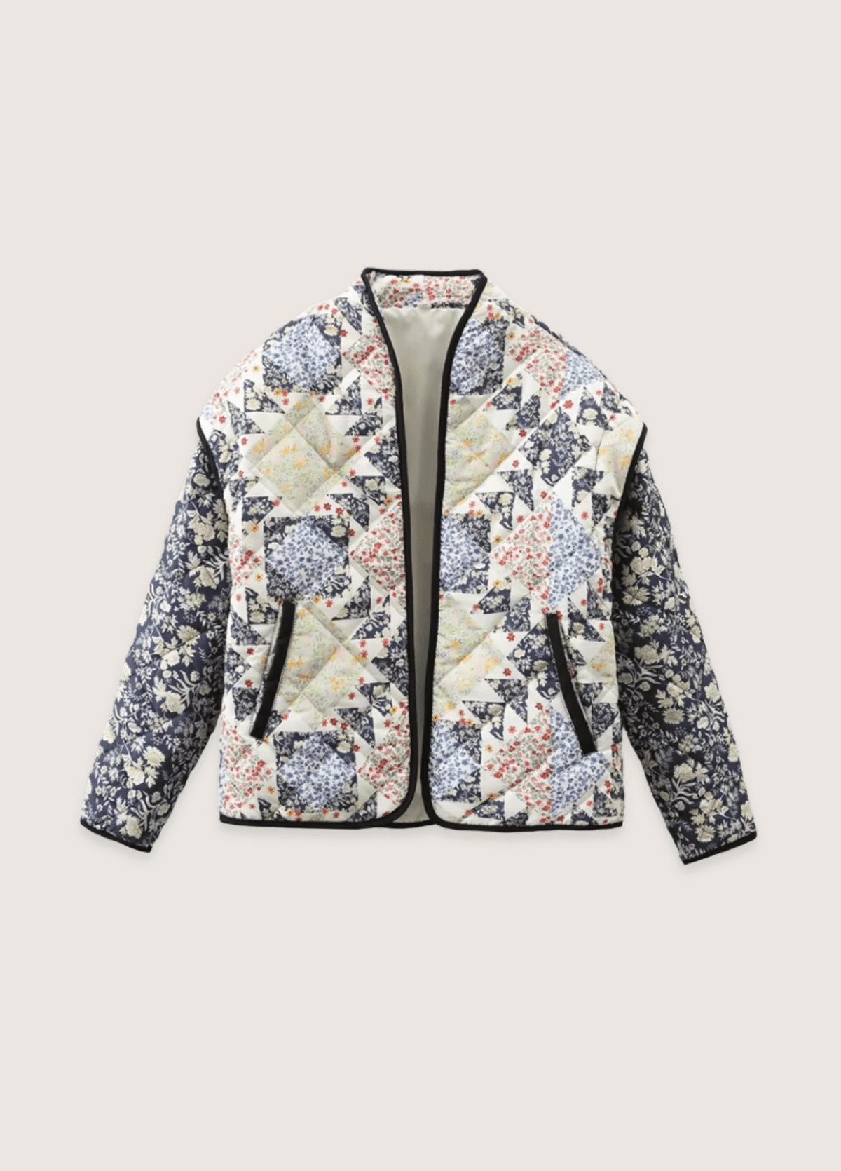 Veste kimono femme coton motif chrysanthème bleu – Hanabi Garden
