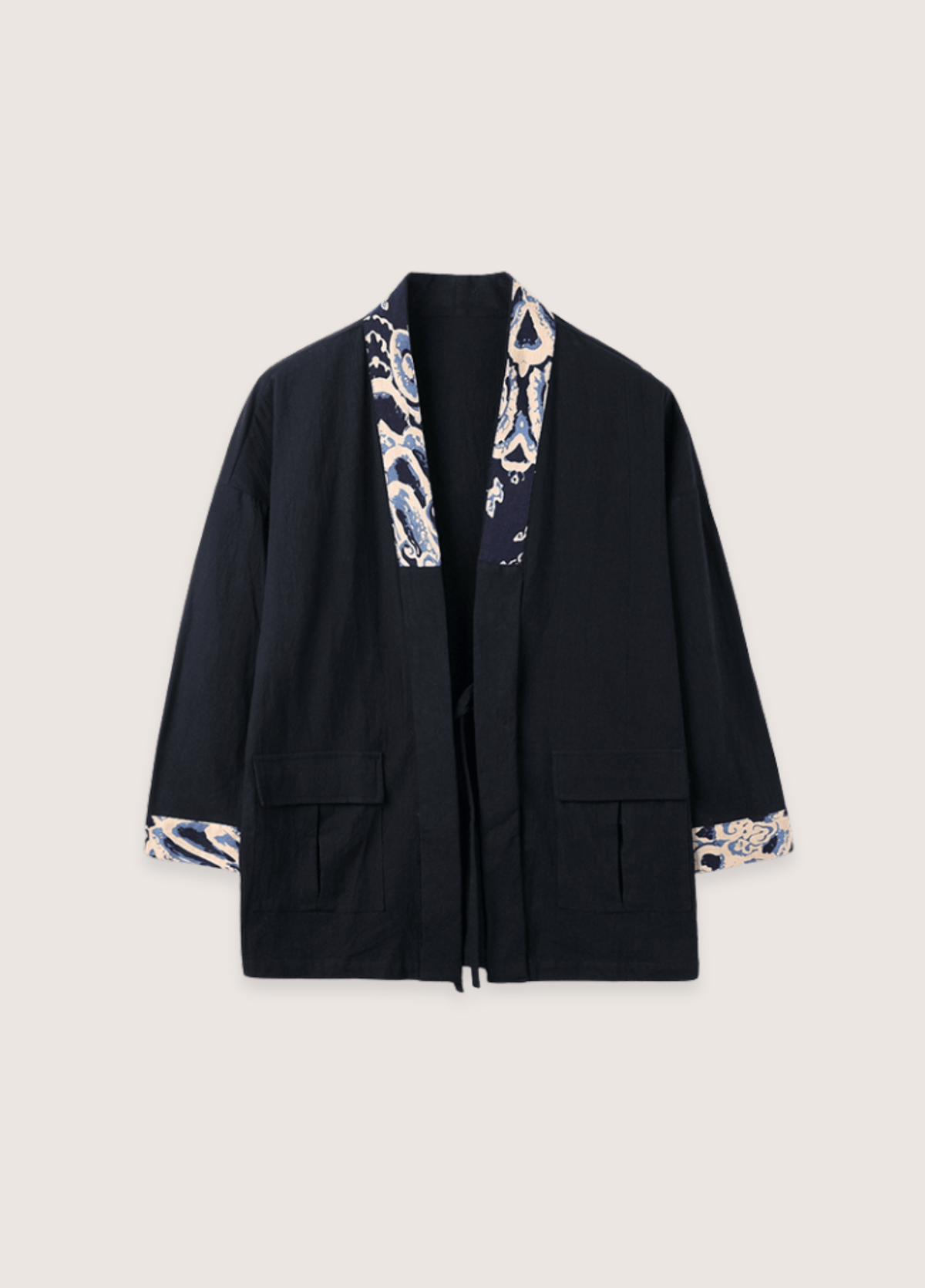 Veste kimono homme noir