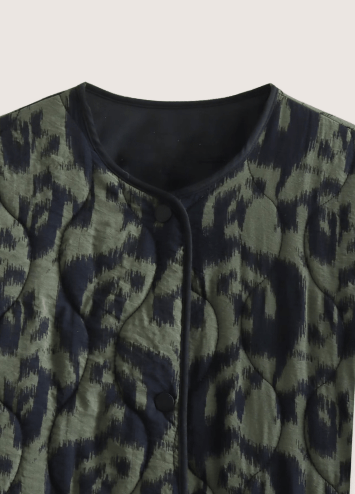 Veste kimono femme géométrique vert olive – Ikat